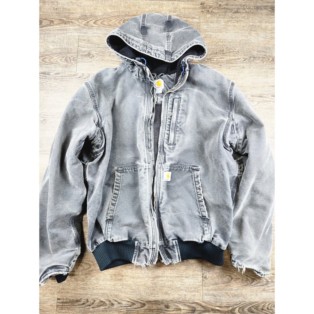Carhartt Full Swing Armstrong Active Jacket Grey Distressed 102360 Mens Large